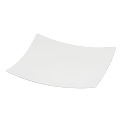 White Six Piece Square Bone China Service For Six Salad Plate Set-1