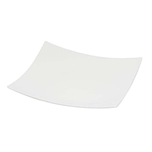 White Six Piece Square Bone China Service For Six Salad Plate Set-1