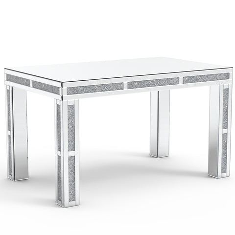 31" Silver Wood Dining Table-1