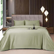 Shilucheng Bamboo Sheets Set 4/6 Pc,Cooling Breathable & Hotel Luxury Super Silky Soft, 16'' Deep Pocket, Wrinkle, Fade Resistant Springtok - Sage