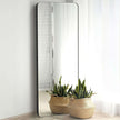 Large Full Length Body Mirror for Floor & Wall in Bedroom - Metal Frame - Big & Tall Long Mirror for Leaning - Full Length Wall Mirror Size 65
