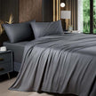 Shilucheng Bamboo Sheets Set 4/6 Pc,Cooling Breathable & Hotel Luxury Super Silky Soft, 16'' Deep Pocket, Wrinkle, Fade Resistant Springtok