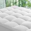 Shilucheng Mattress Topper - Extra Thick Soft Mattress Protector down Alternative Fill, Mattress Pad Cover Cotton Top with 8-21