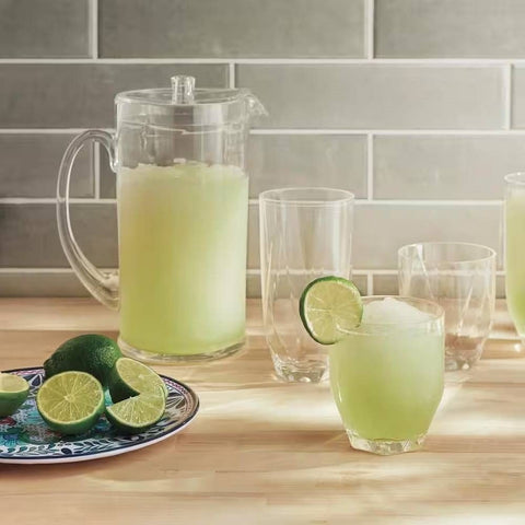 Luxury Heavyweight Melamine Dinnerware Set (12-Piece) | Blue Floral