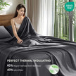 Shilucheng Bamboo Sheets Set 4/6 Pc,Cooling Breathable & Hotel Luxury Super Silky Soft, 16'' Deep Pocket, Wrinkle, Fade Resistant Springtok