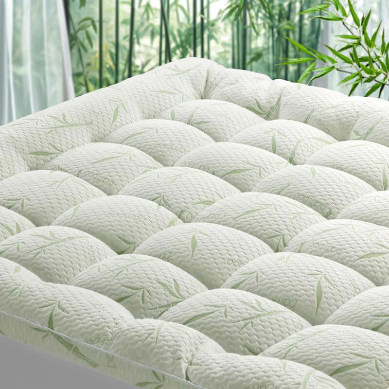Shilucheng Mattress Topper - Extra Thick Soft Mattress Protector down Alternative Fill, Mattress Pad Cover Cotton Top with 8-21