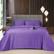 Shilucheng Bamboo Sheets Set 4/6 Pc,Cooling Breathable & Hotel Luxury Super Silky Soft, 16'' Deep Pocket, Wrinkle, Fade Resistant Springtok - Purplr