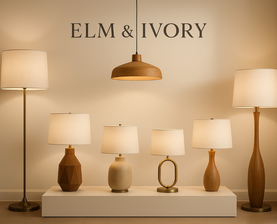 Lamp collection by elm and ivory
